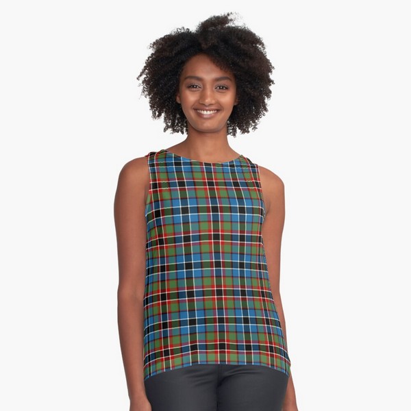 Souter tartan sleeveless top