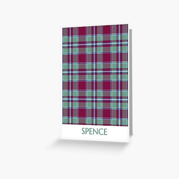 Clan Spence Tartan Card