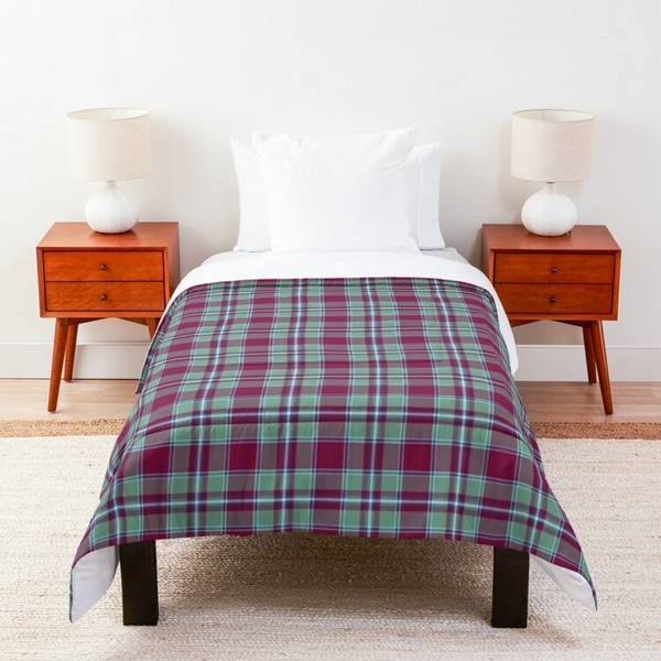 Spence tartan comforter