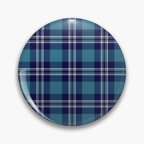 St Andrews tartan pinback button