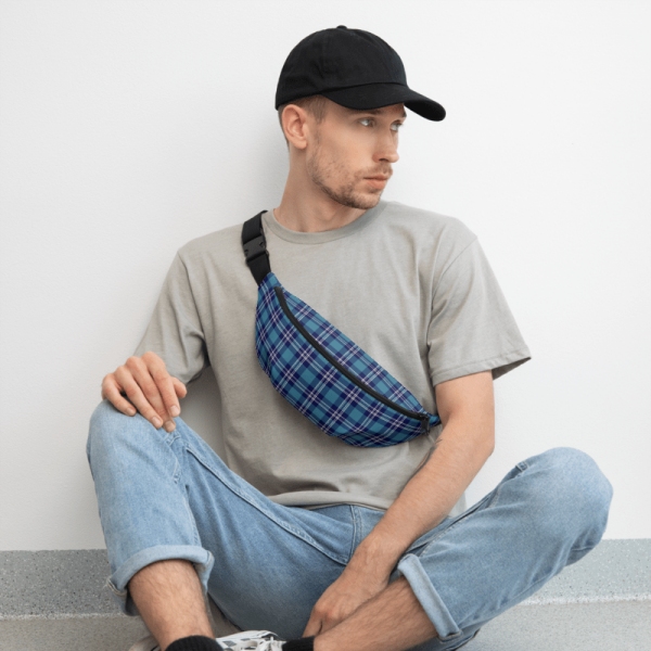 St Andrews tartan fannypack