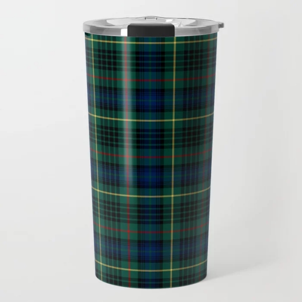 Stewart Hunting tartan travel mug