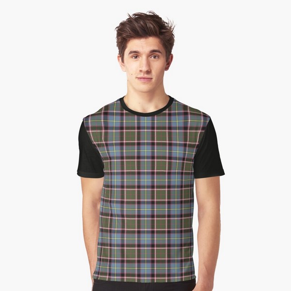 Stirling Weathered tartan tee shirt