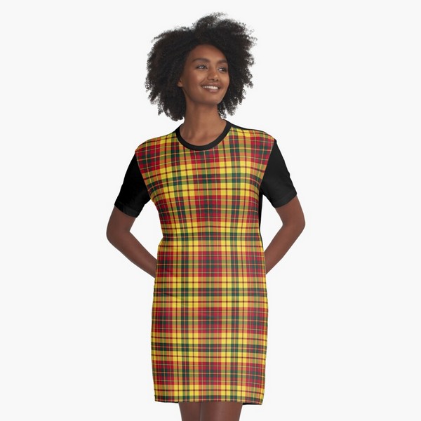 Strathearn District tartan tee shirt dress