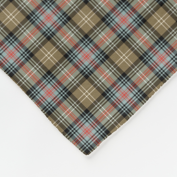 Sutherland Ancient tartan fleece blanket