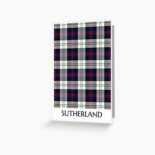 Clan Sutherland Dress Tartan Card