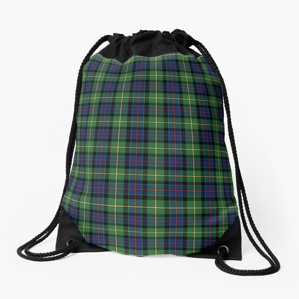 Clan Tate tartan drawstring bag