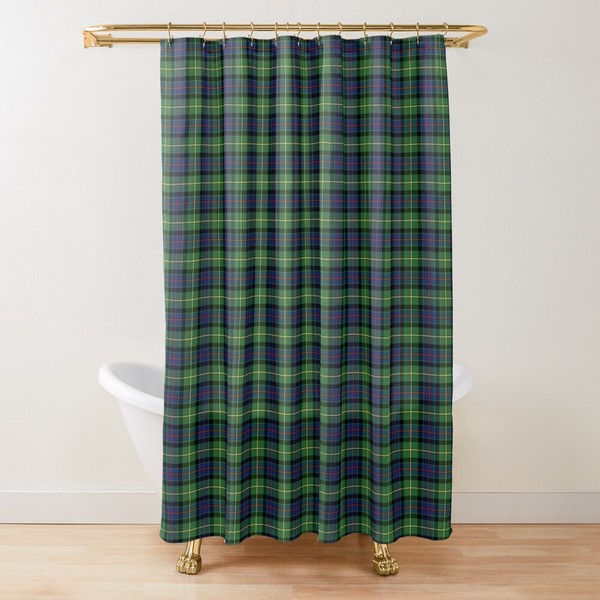 Clan Tate tartan shower curtain