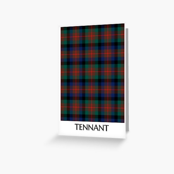 Clan Tennant Tartan Card