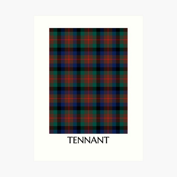 Clan Tennant Tartan Print