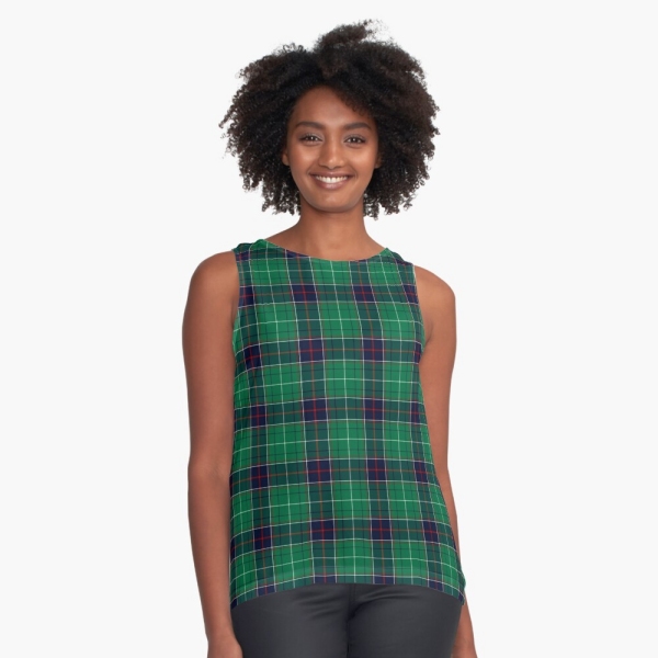 Tennessee tartan sleeveless top