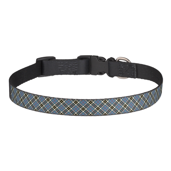 Thompson Blue Dress tartan pet collar