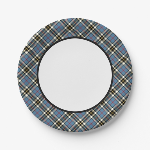 Clan Thompson Blue Dress Tartan Paper Plates