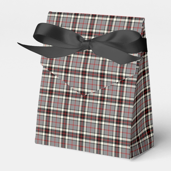 Clan Thompson Gray Dress Tartan Favor Boxes