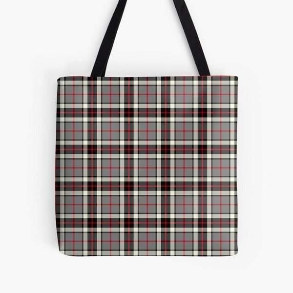 Clan Thompson Gray Dress Tartan Tote Bag