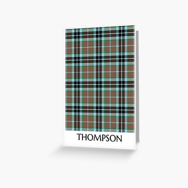 Clan Thompson Hunting Tartan Card