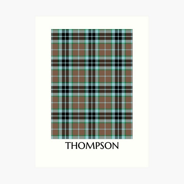 Clan Thompson Hunting Tartan Print