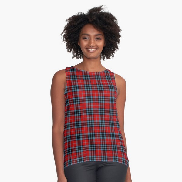 Thompson tartan sleeveless top