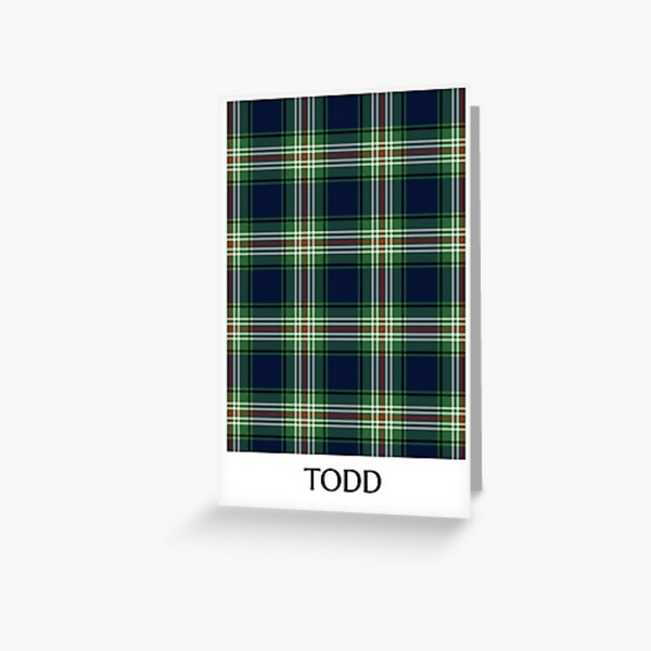 Clan Todd Tartan Card