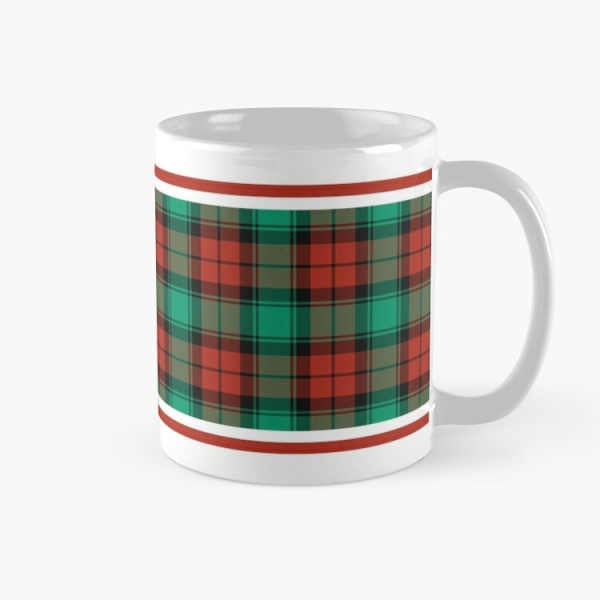 Traditional Christmas plaid classic mug