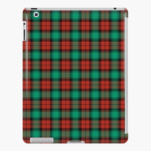 Traditional Christmas plaid iPad case