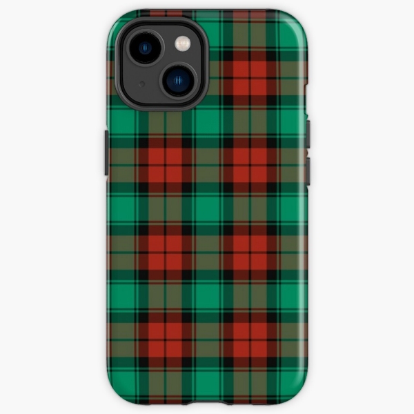 Traditional Christmas plaid iPhone case