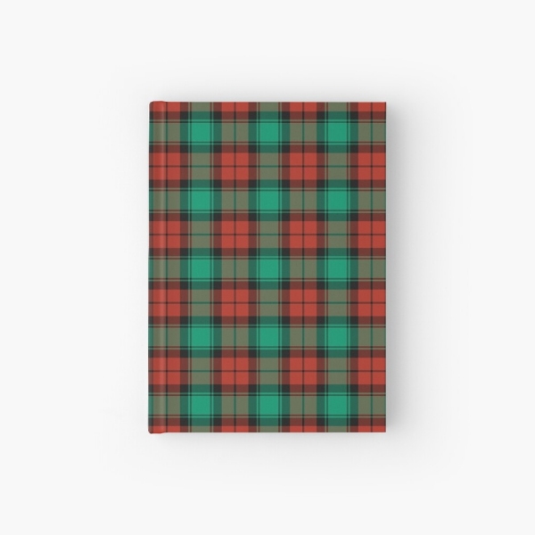 Traditional Christmas plaid hardcover journal