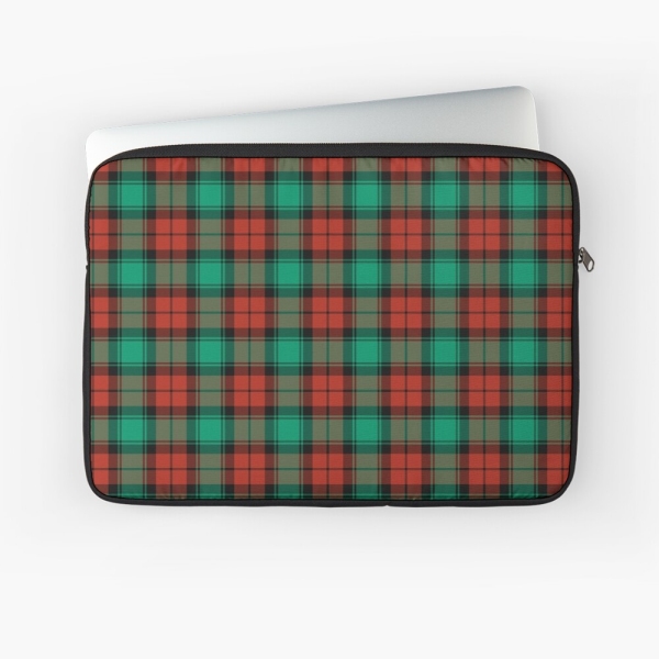 Traditional Christmas Plaid Laptop Case