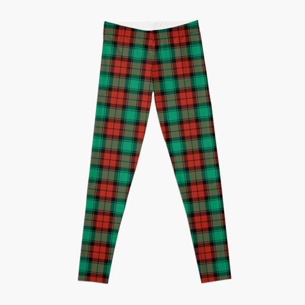 Traditional Christmas plaid leggings