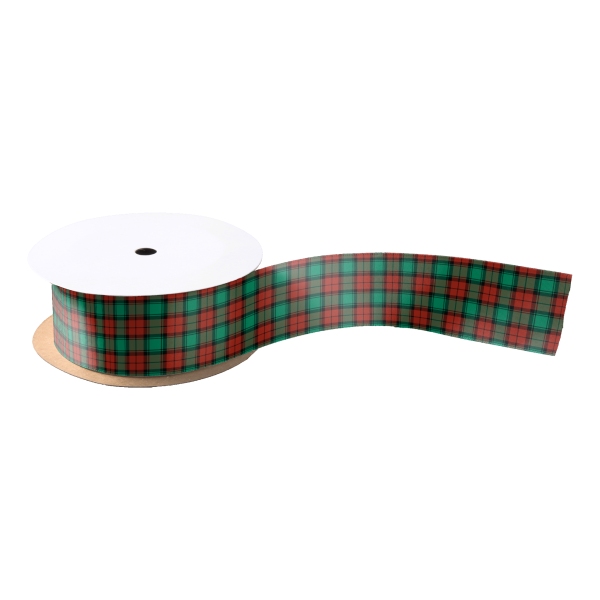 Traditional Christmas plaid ribbon