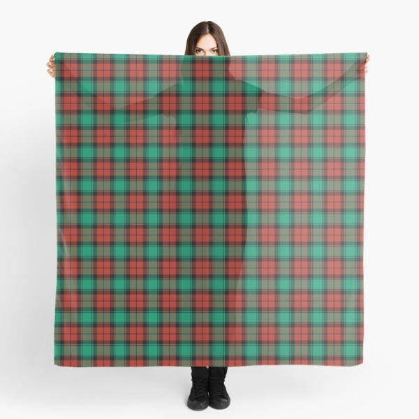 Traditional Christmas plaid scarf