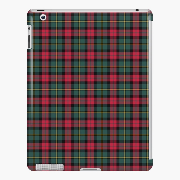 Vintage Christmas plaid iPad case