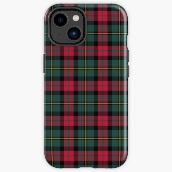 Vintage Christmas plaid iPhone case