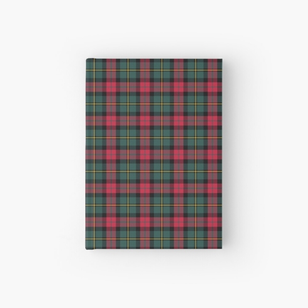 Vintage Christmas plaid hardcover journal