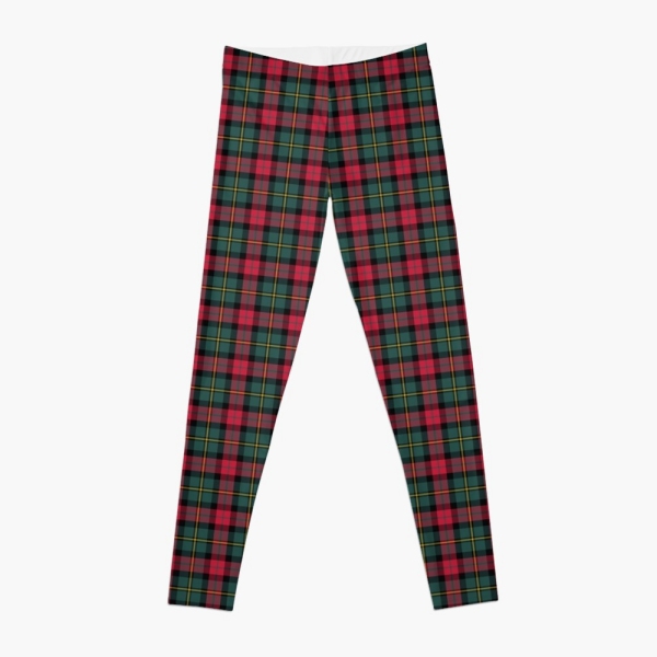 Vintage Christmas plaid leggings