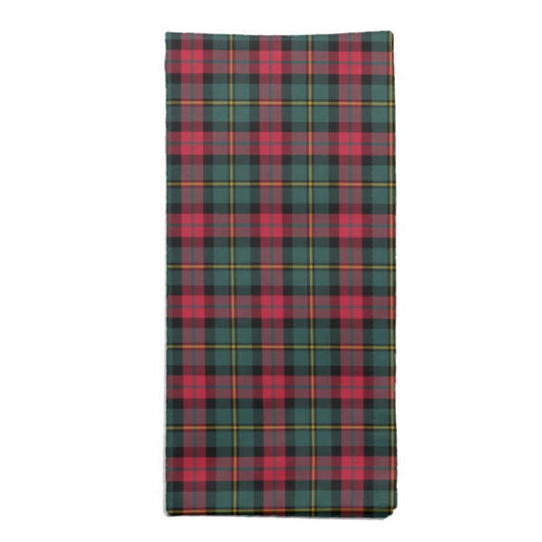 Vintage Christmas plaid cloth napkin