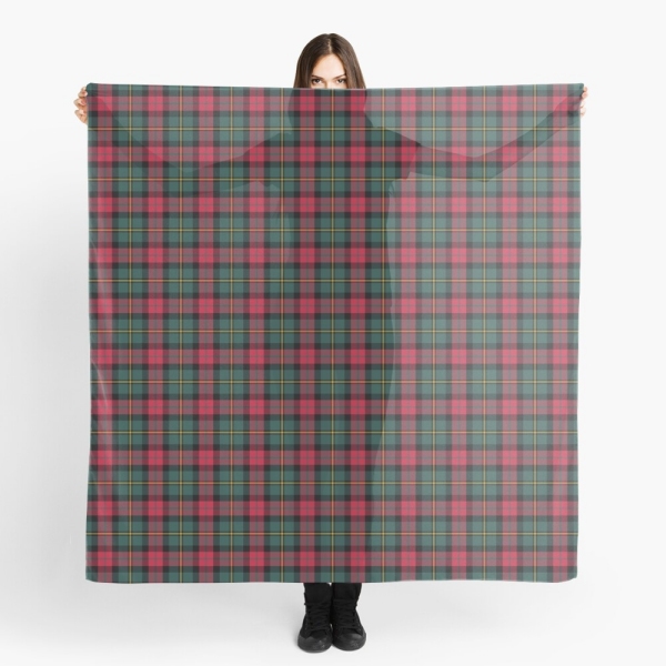 Vintage Christmas plaid scarf