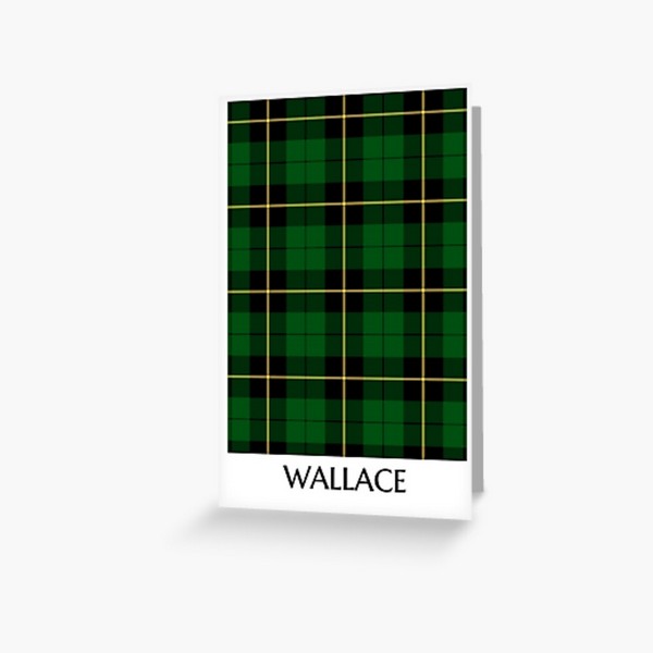Clan Wallace Hunting Tartan Card