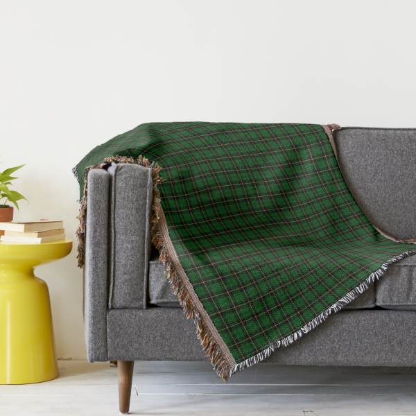 Wallace Hunting tartan throw blanket