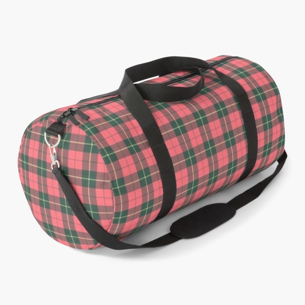 Wallace Weathered tartan duffle bag