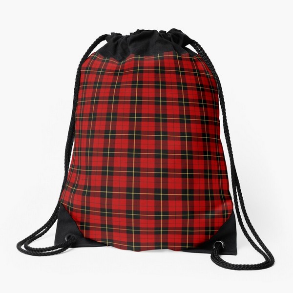 Wallace tartan drawstring bag