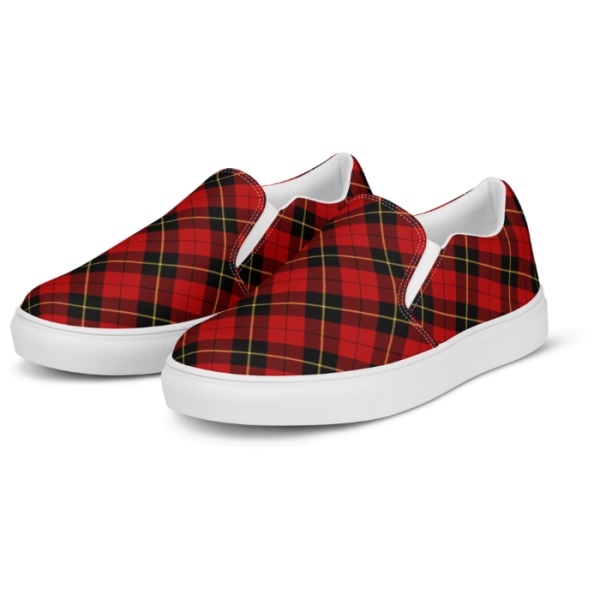 Wallace tartan men's slip-on shoes