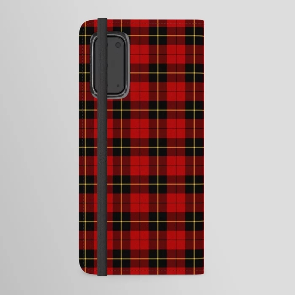 Clan Wallace Tartan Samsung Wallet Case