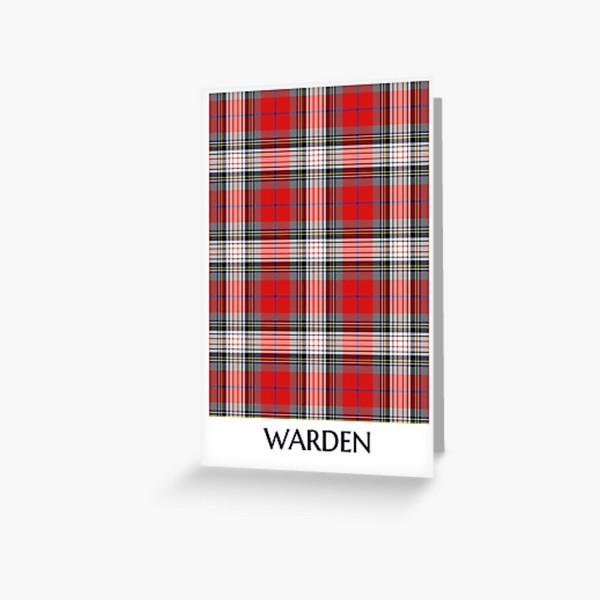 Clan Warden Tartan Card