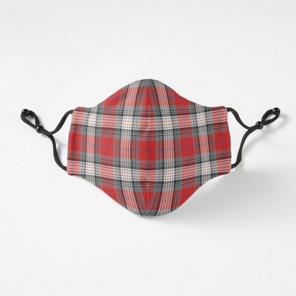 Clan Warden tartan fitted face mask