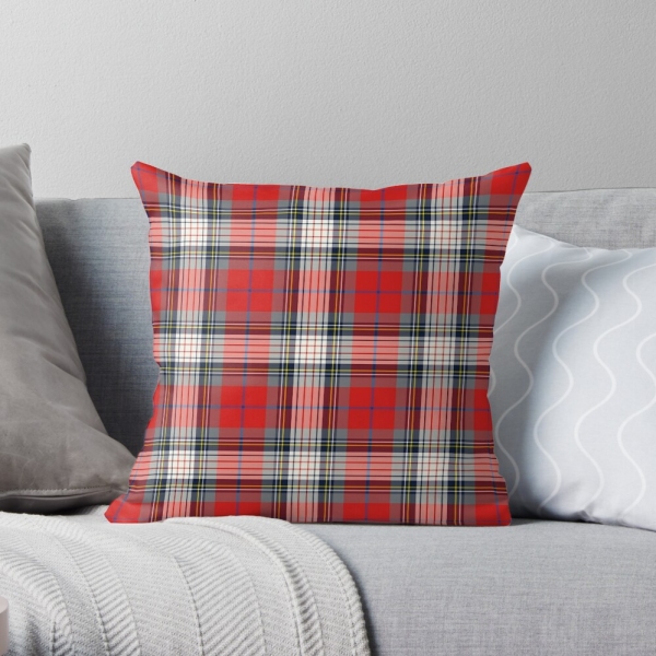 Clan Warden tartan throw pillow