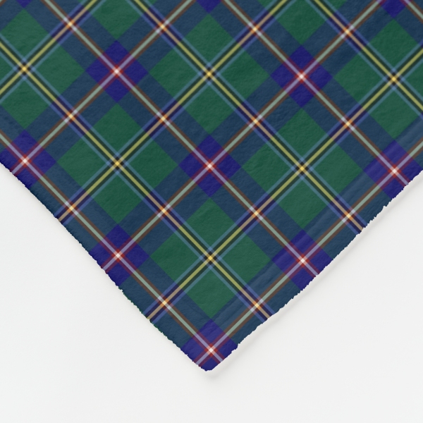 Washington tartan fleece blanket