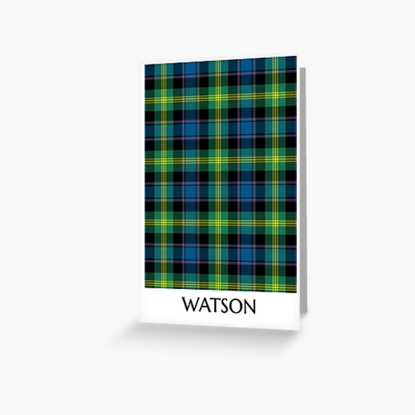 Clan Watson Tartan Card