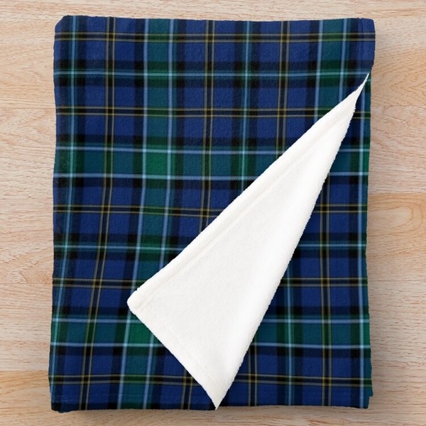 Clan Weir tartan fleece throw blanket