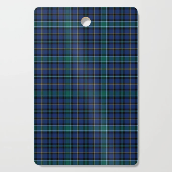 Clan Weir tartan cutting board